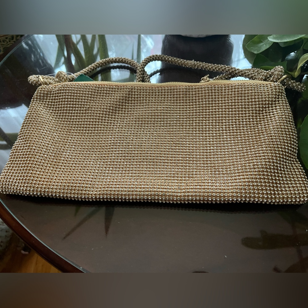 Urban Expressions Gold Rhinestone sparkly bag